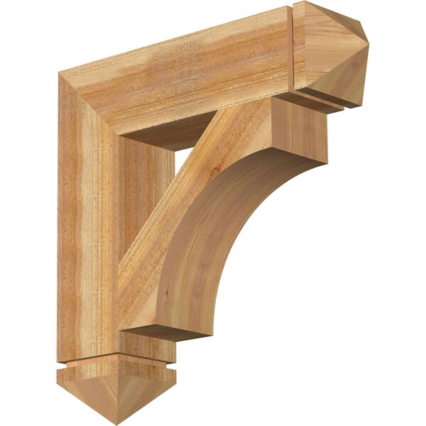 Ekena Millwork Westlake Arts & Crafts Rough Sawn Bracket, Western Red Cedar, 6"W x 26"D x 26"H BKT06X26X26WTL03RWR - main